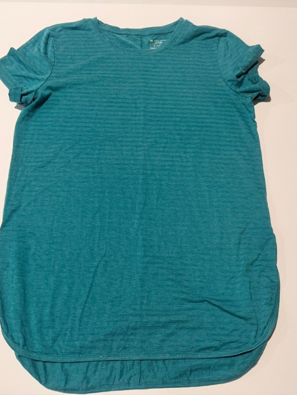 Tek Gear DryTek teal short sleeve athletic top